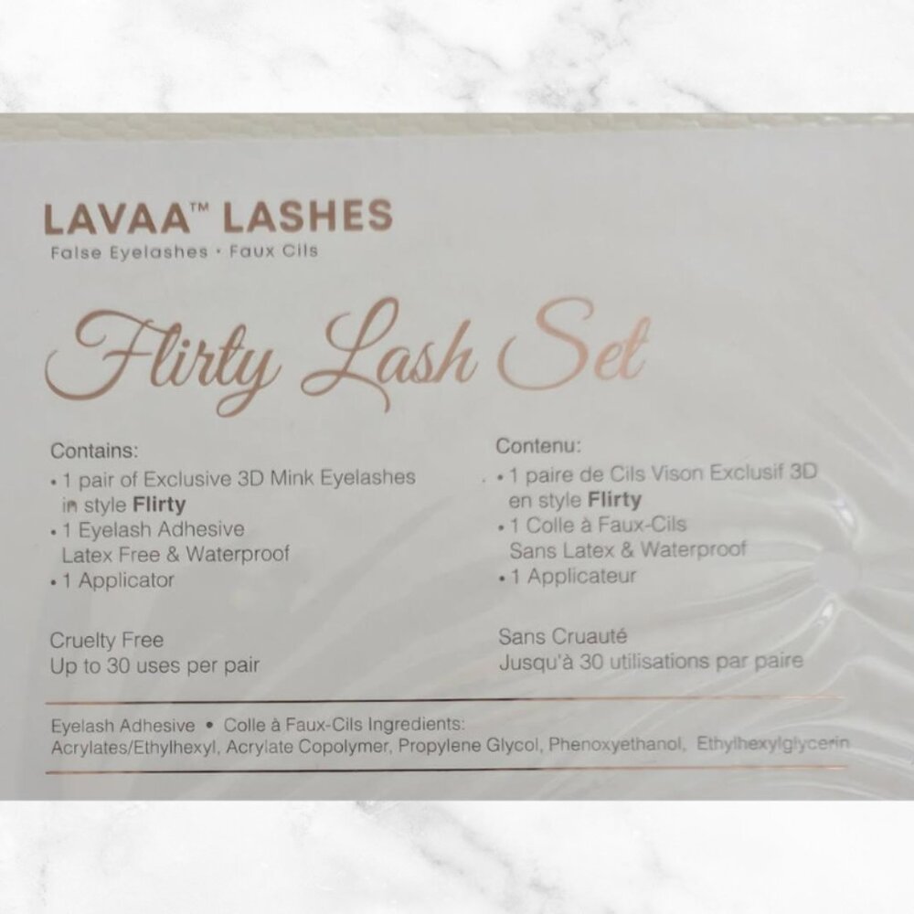 NIB | LAVAA LOS ANGELES Flirty Lash Kit | 3D Faux Mink Lashes - Picture 7 of 7